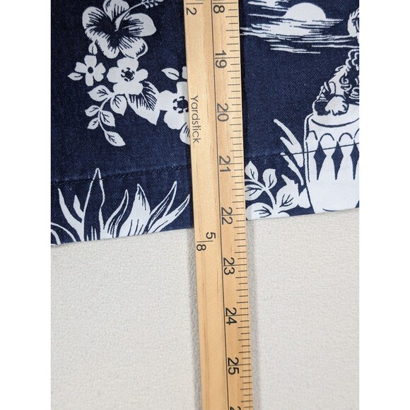 Polo Ralph Lauren Men 38 Relaxed Fit Hawaiian Bear Aloha Print Chino Shorts Navy - Picture 9 of 10